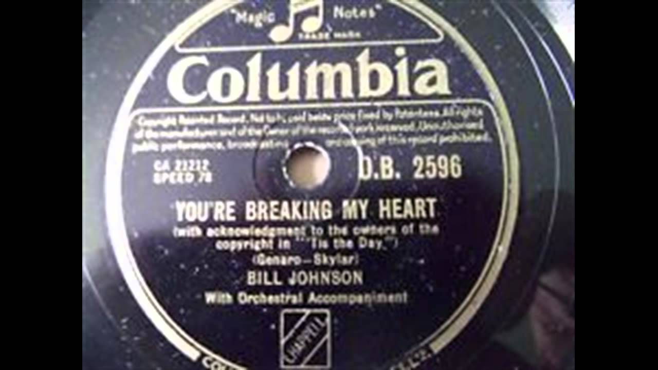 Bill Johnson - You're Breaking My Heart