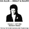 G.G. Allin - Banned in Boston