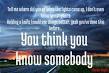 Hunter Hayes - You Think You Know Somebody