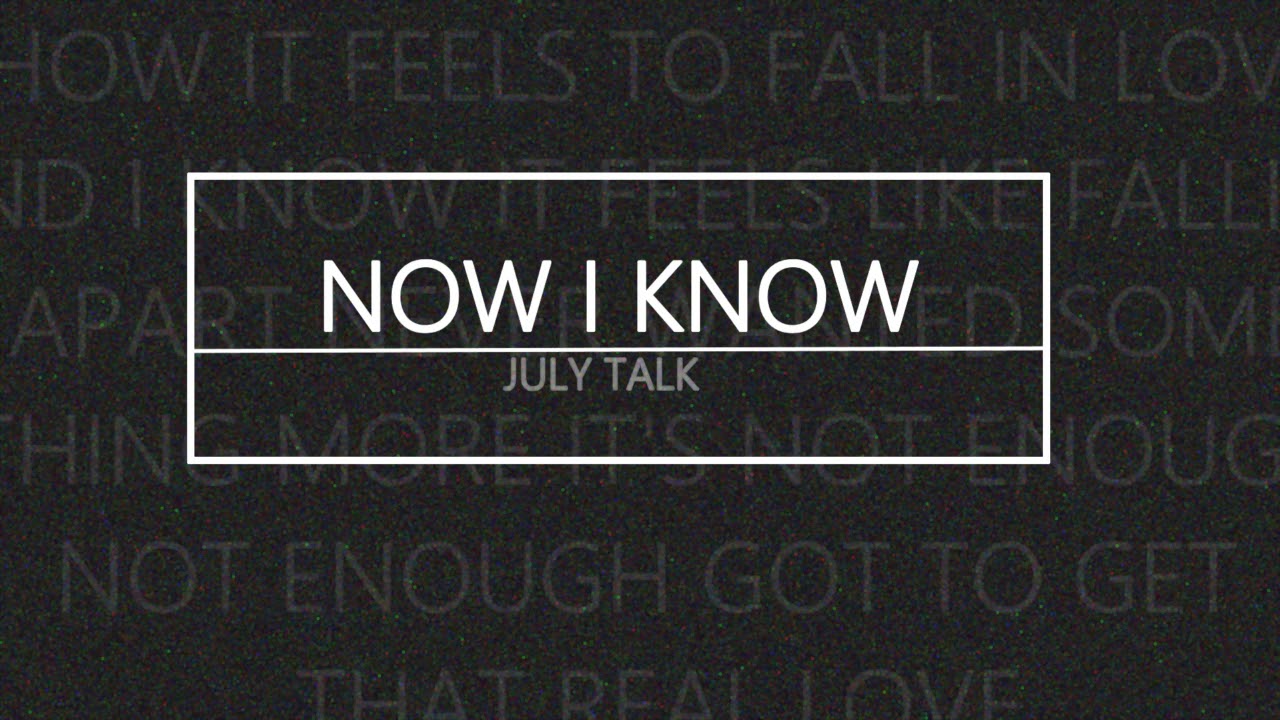 Now I Know - Now I Know