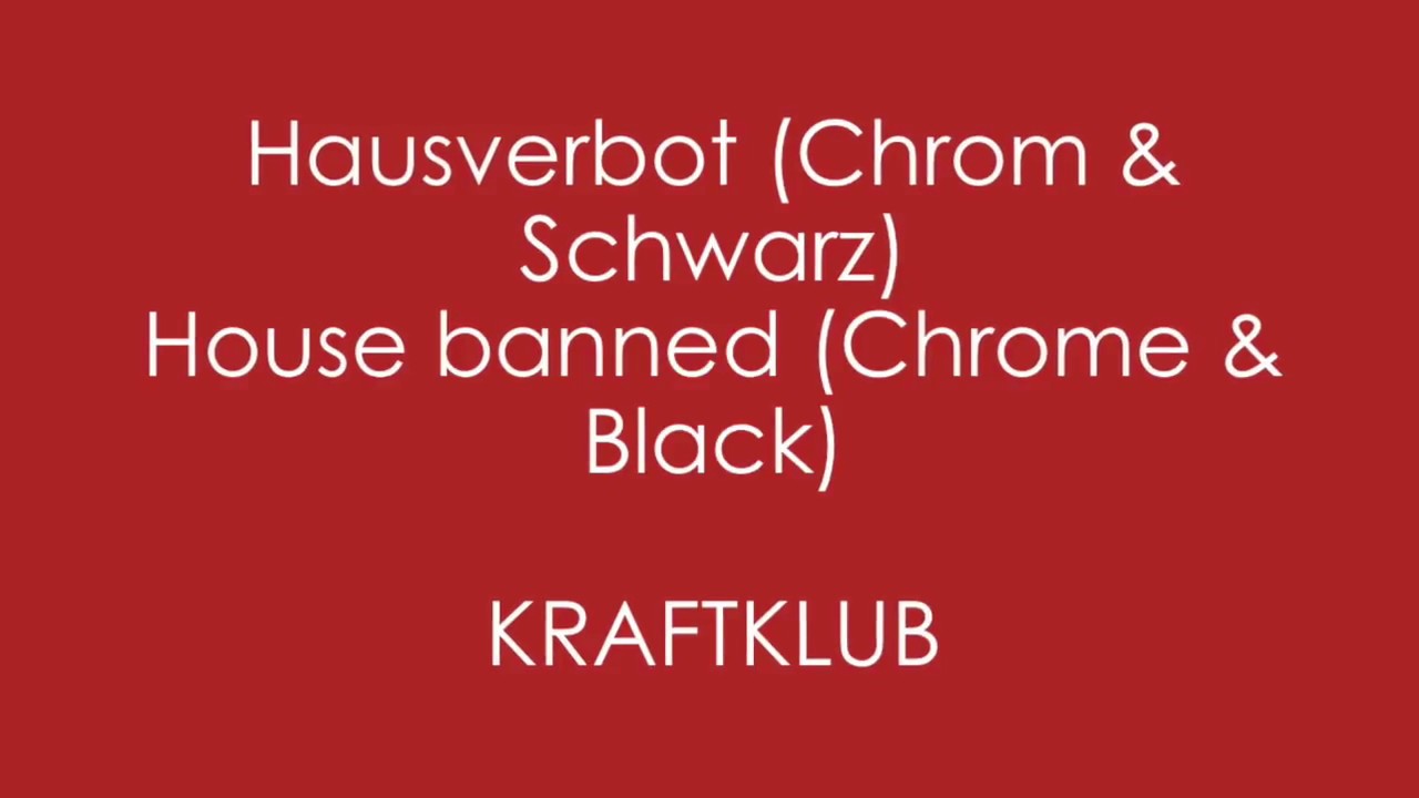 Hausverbot (Chrom & Schwarz) - Hausverbot (Chrom & Schwarz)