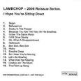 Lambchop - I Hope You Are Sitting Down [City Slang]