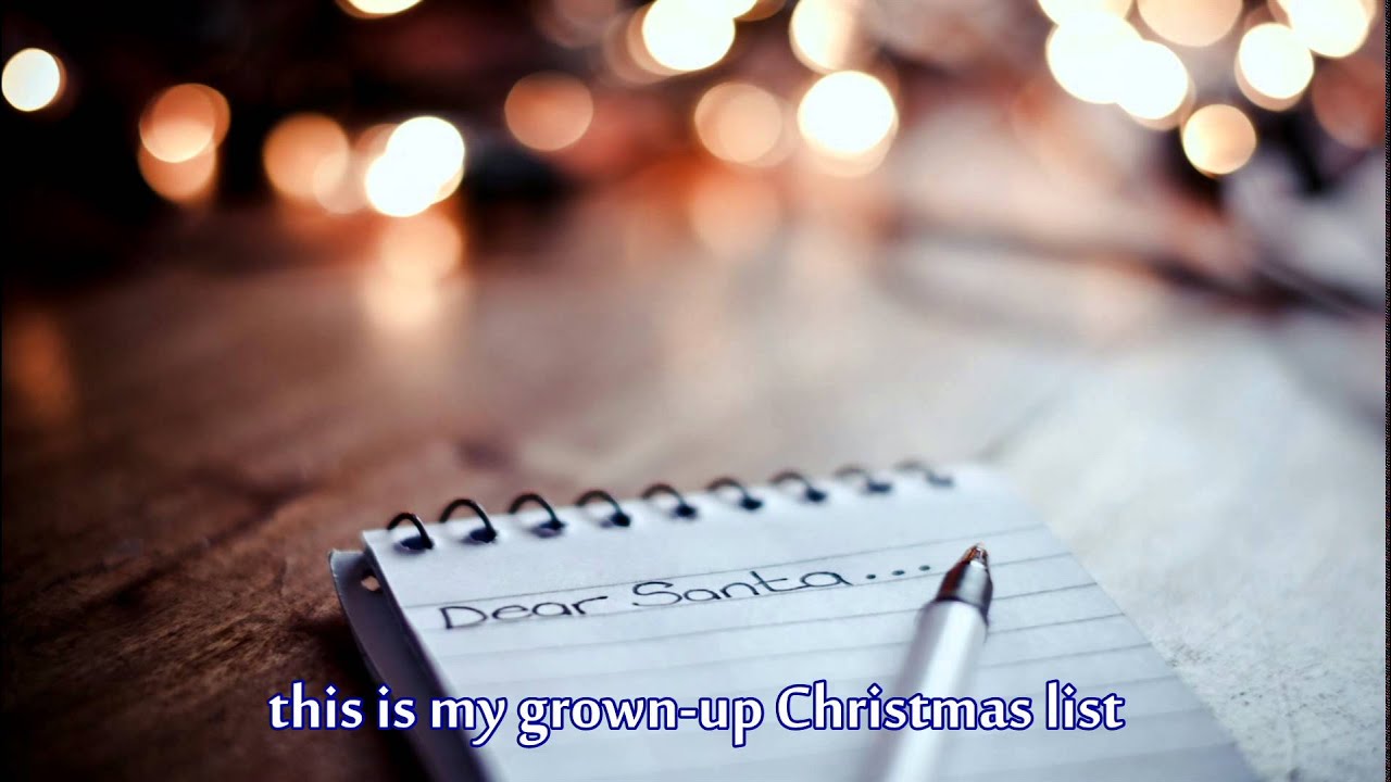 Grown-Up Christmas List