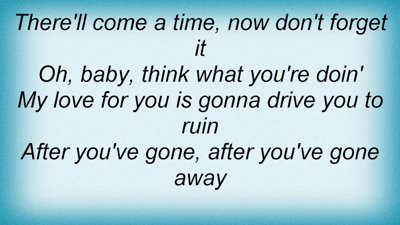 After You've Gone - After You've Gone