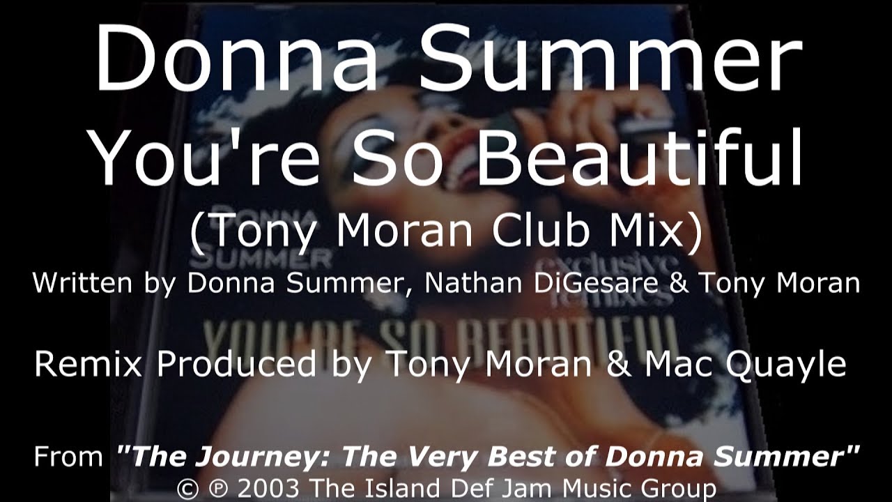 Tony Moran - You're So Beautiful